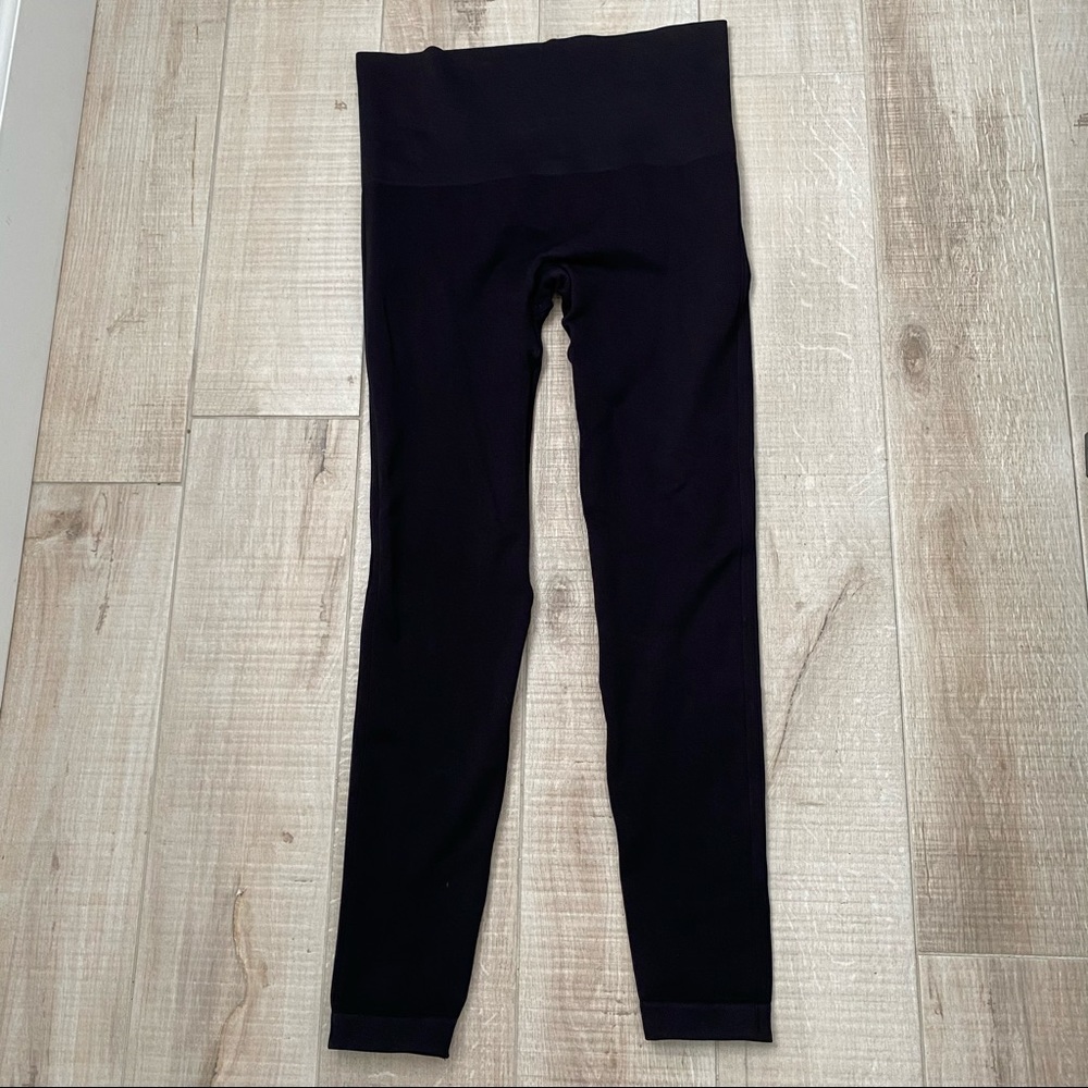 Spanx Sz L Look At Me Now Black Leggings